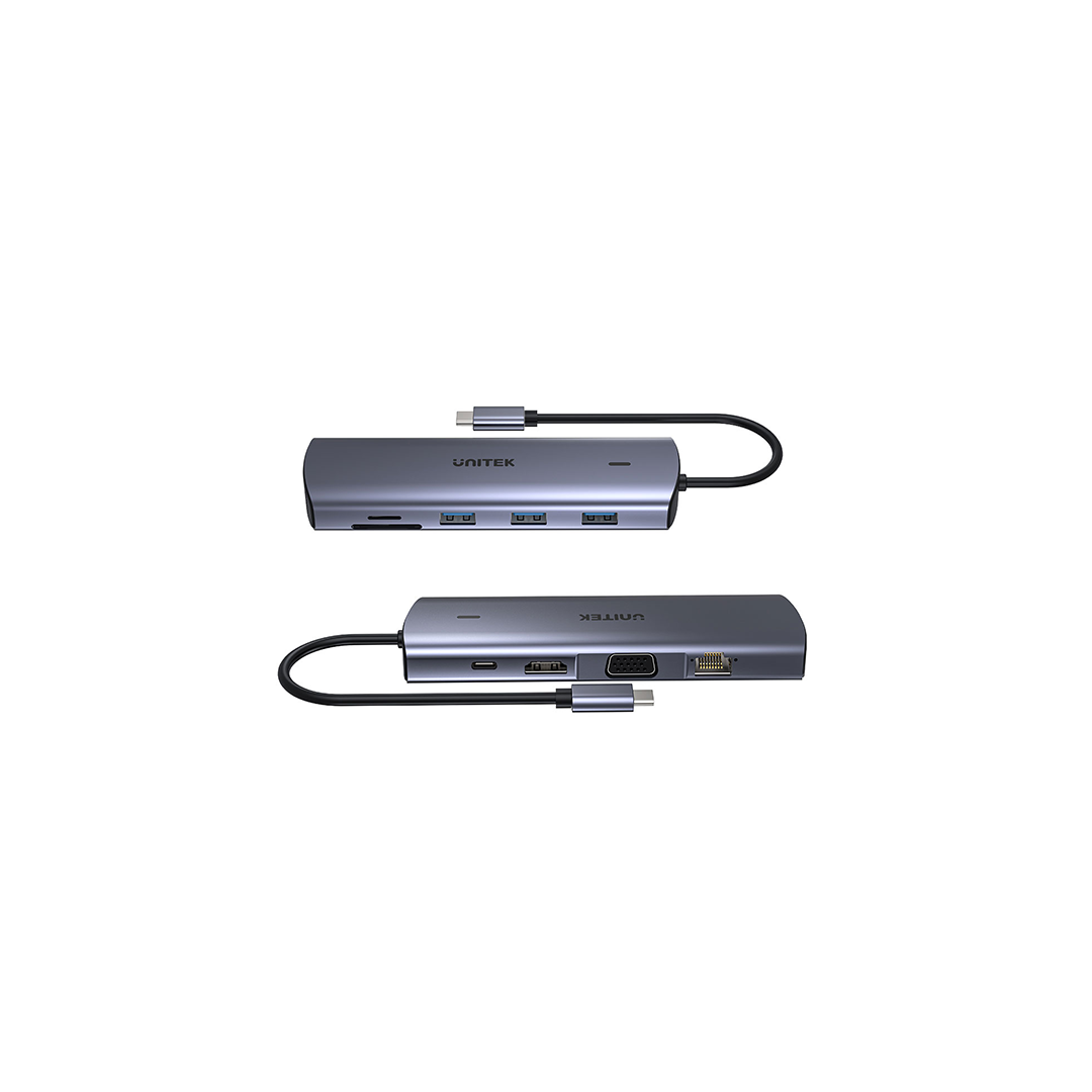 Buy Unitek 9-in-1 USB-C Hub with Dual Monitors in Qatar Buy Unitek 9-in-1 USB-C Hub with Dual Monitors in Qatar